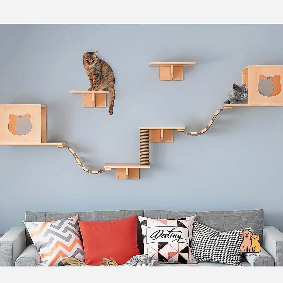The Two-Cat Parallel Ledge