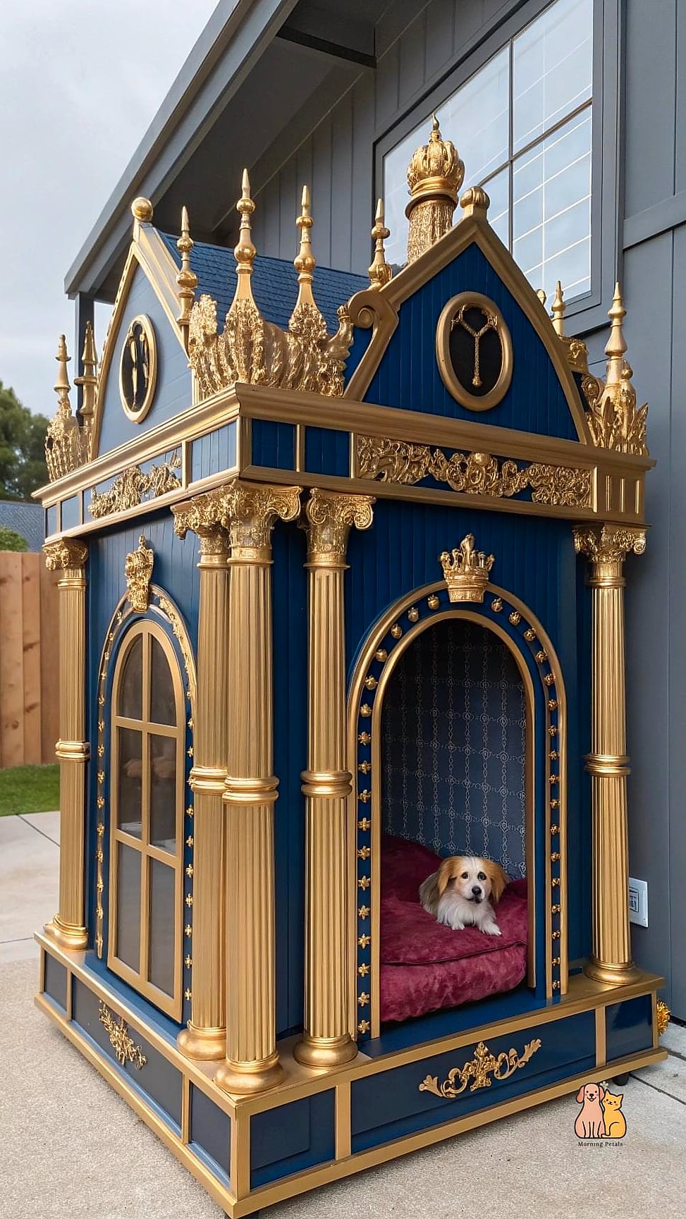 20 Stunning Dog Houses For Multiple Dogs Guaranteed to Make You Smile 7 The Two-Story Victorian Cottage