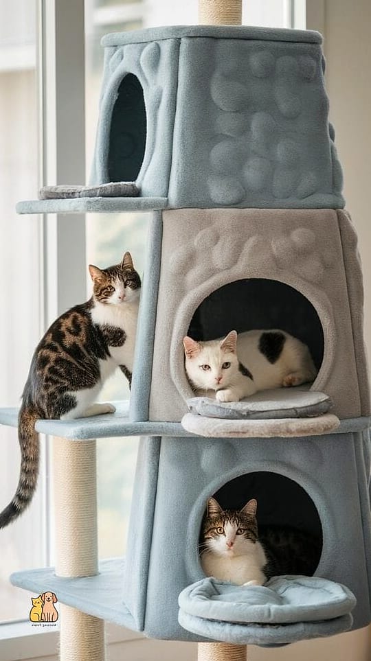 The Two-Story Cat Cave Tower