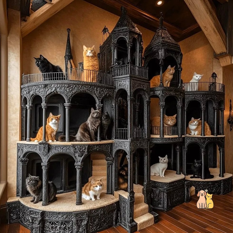 The Two-Story Cat Mansion