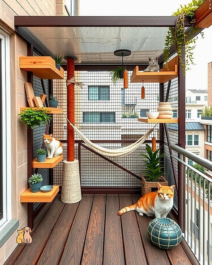 The Two-Tiered Balcony Shelf