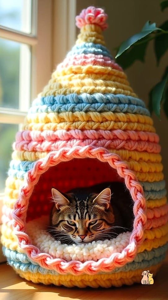 Two-Tone Striped Nest