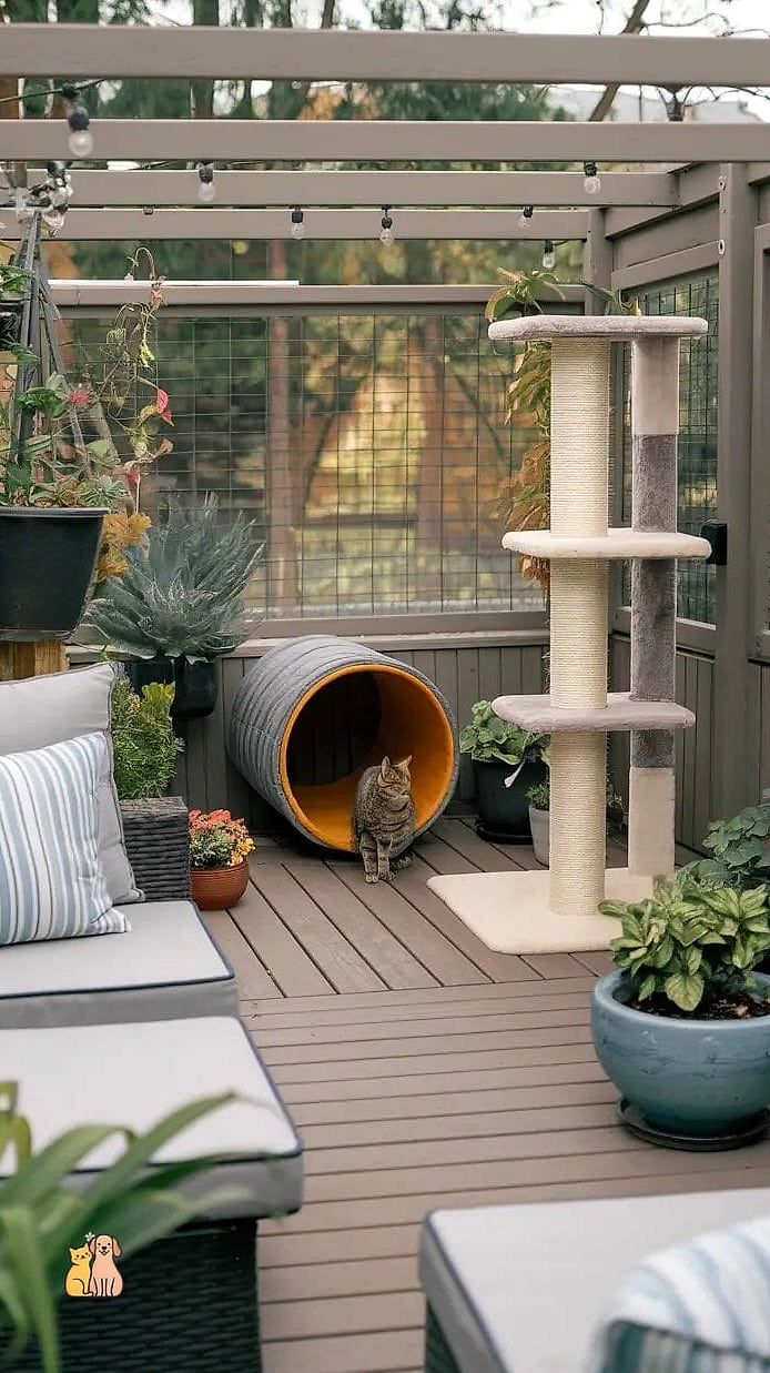 20 Clever Outdoor Cat House Ideas on a Budget 5 Under-Deck Insulated Nook