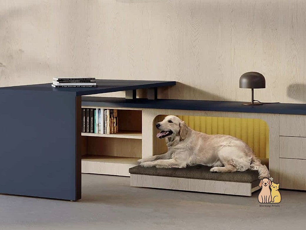 13. Under-the-Desk Dog Bed