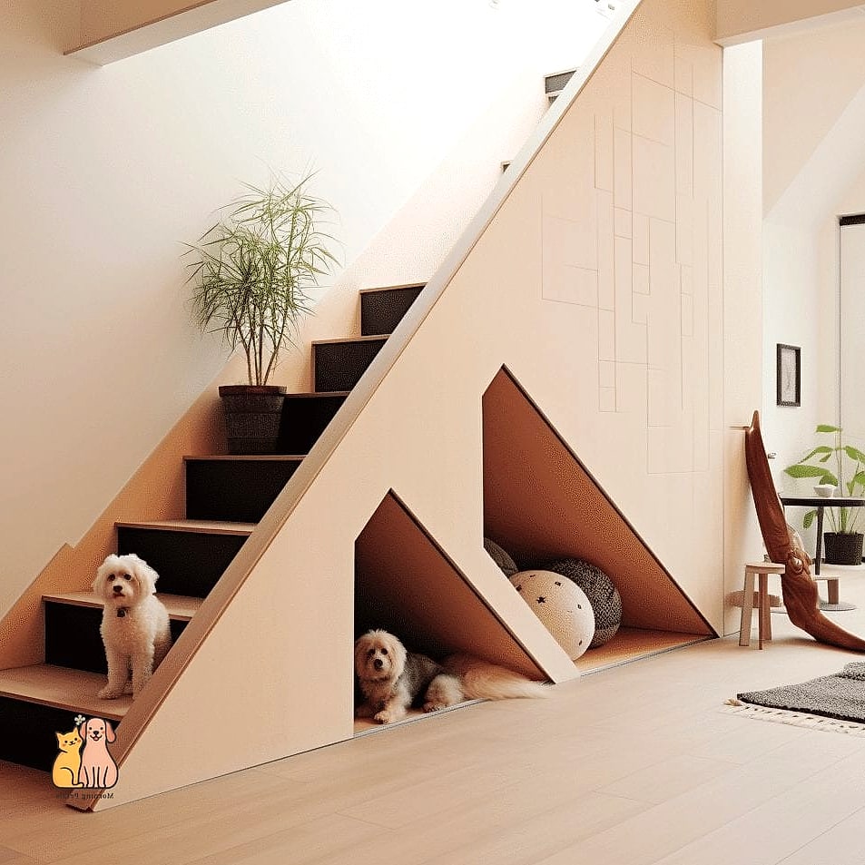 23 Genius Pet Lounge Ideas That Will Inspire You 2 The Under-Stairs Nook Lounge