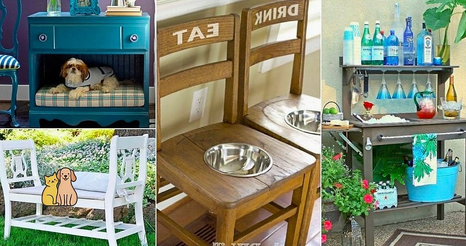 The Upcycled TV Console House