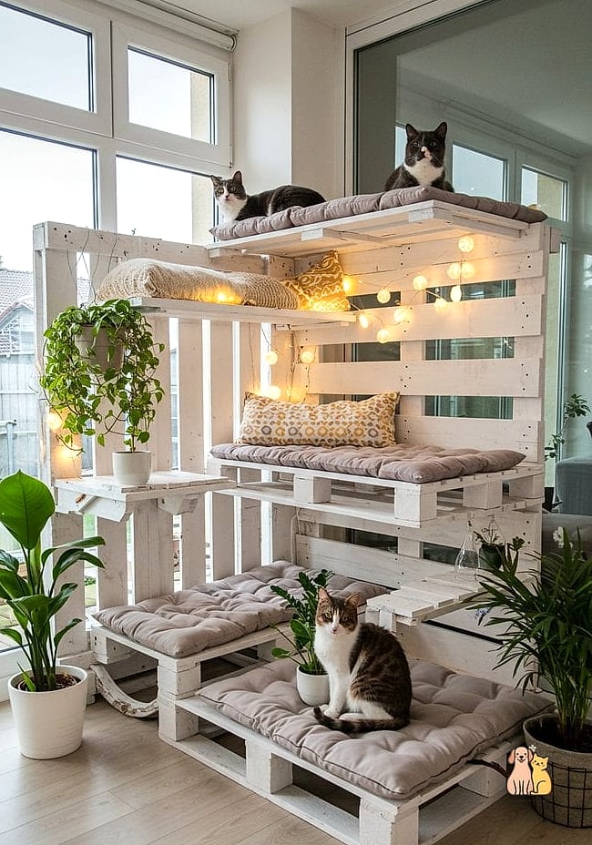 Upcycled Pallet Wood Bed