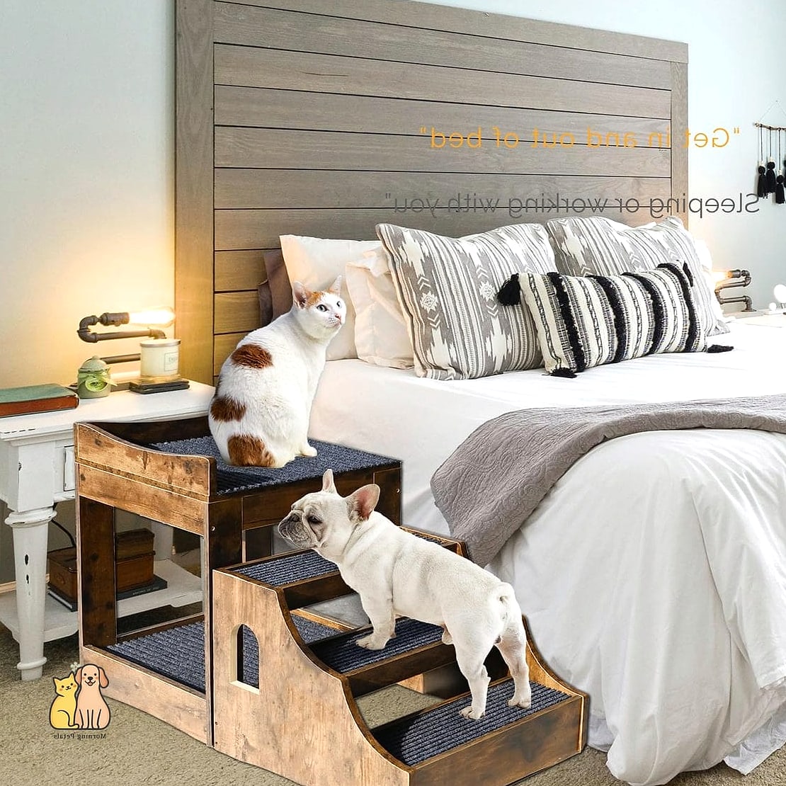 The Upholstered Bedside Steps