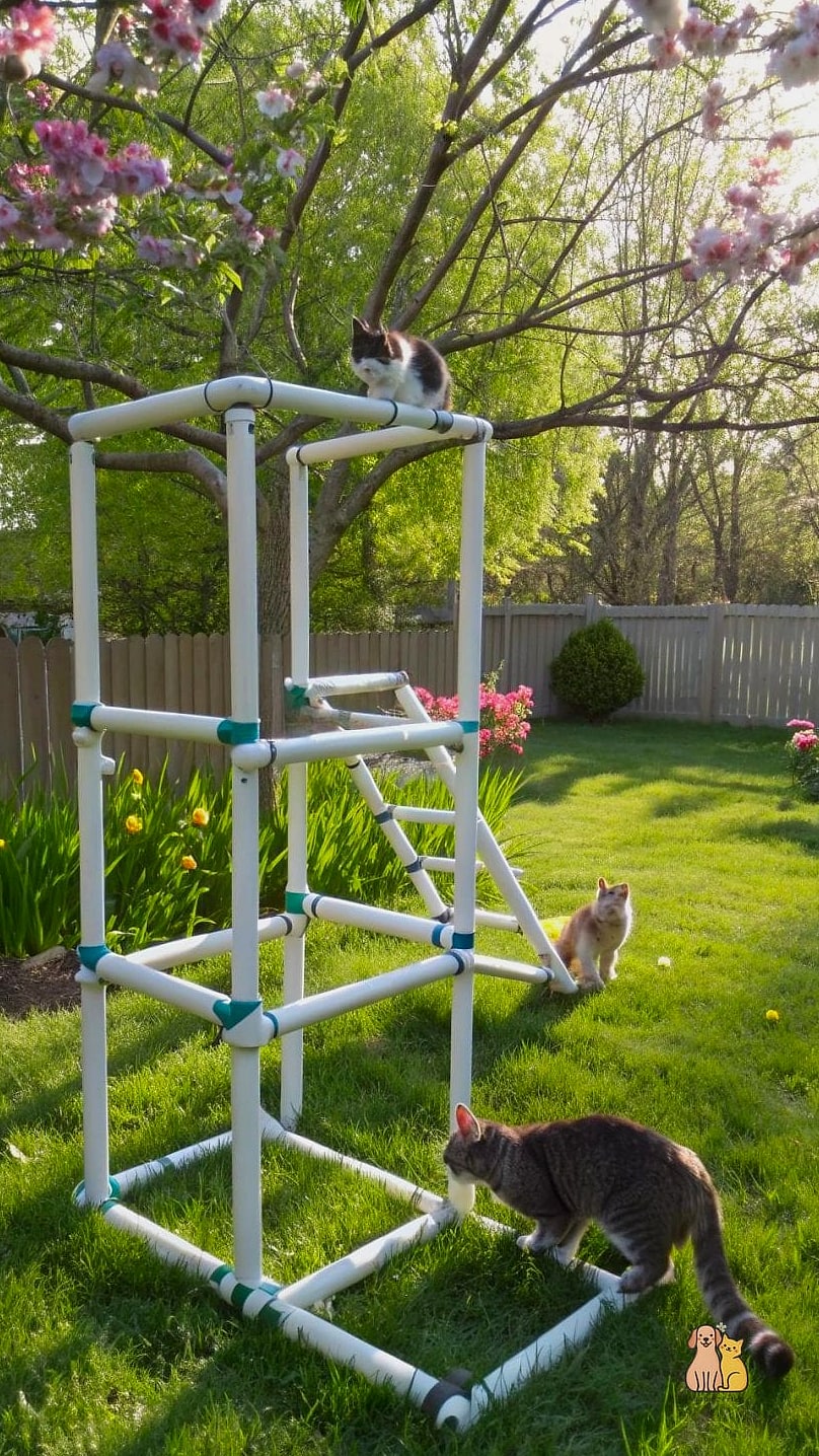 The Vertical Climbing Catio