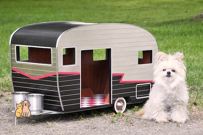 The Vintage Camper Trailer Dog House
