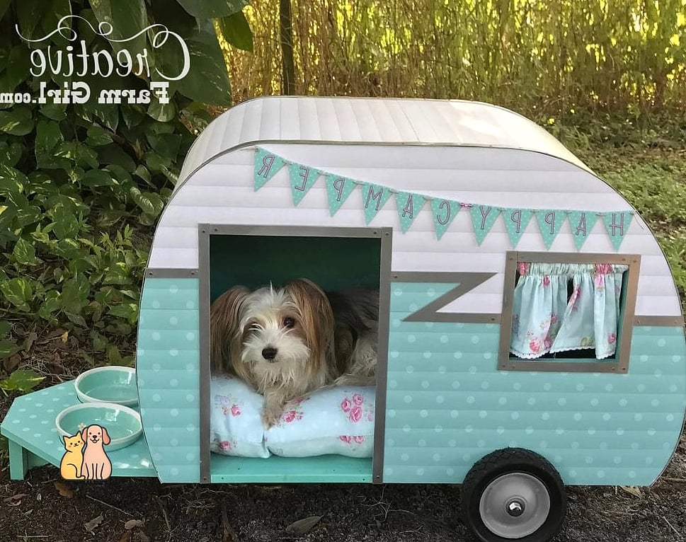 23 Precious Cute Dog Houses That Are Too Cute to Handle 10 The Vintage Camper Dog House