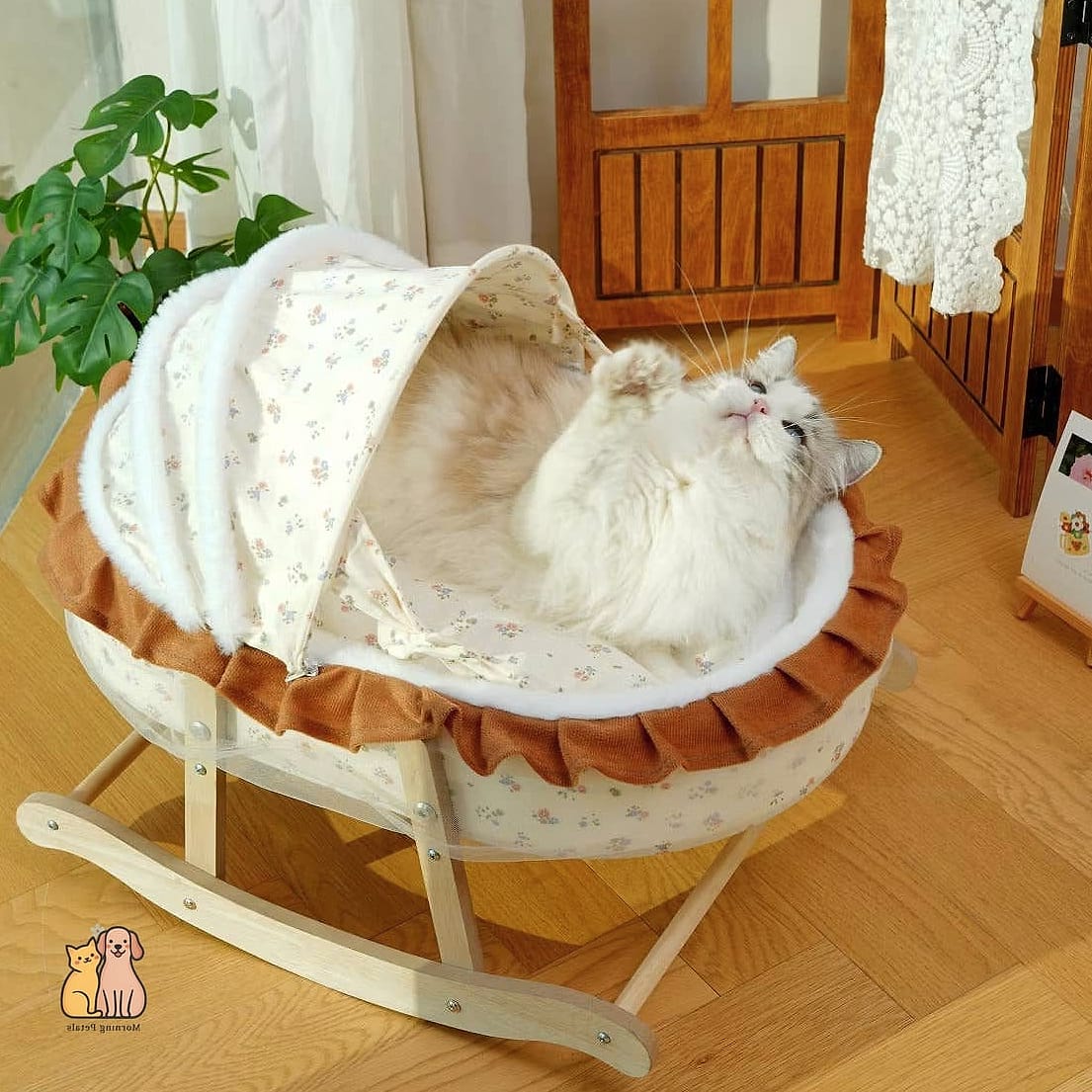 The Vintage Rocking Chair Cat Bed