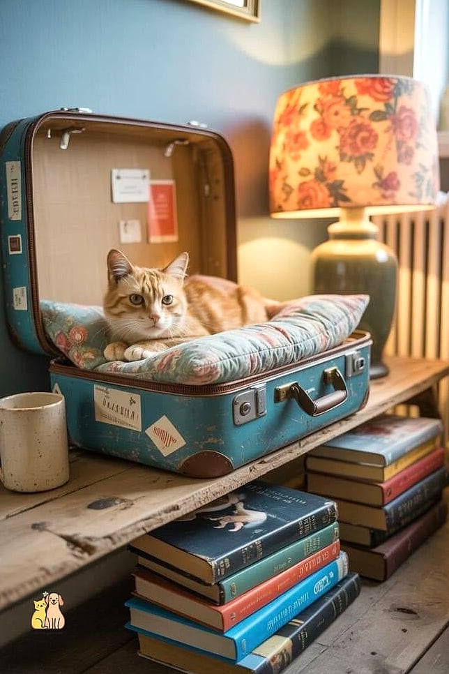 The Vintage Suitcase Bed