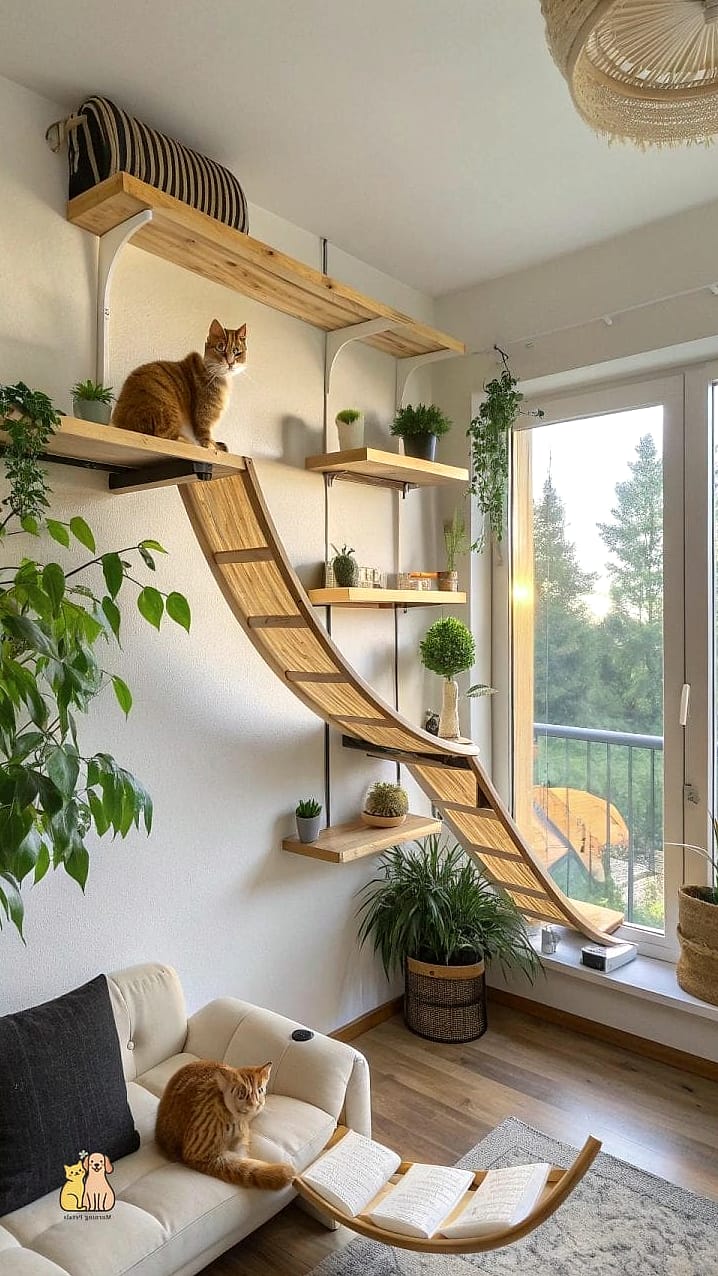 A Wall Corner Climbing Tower