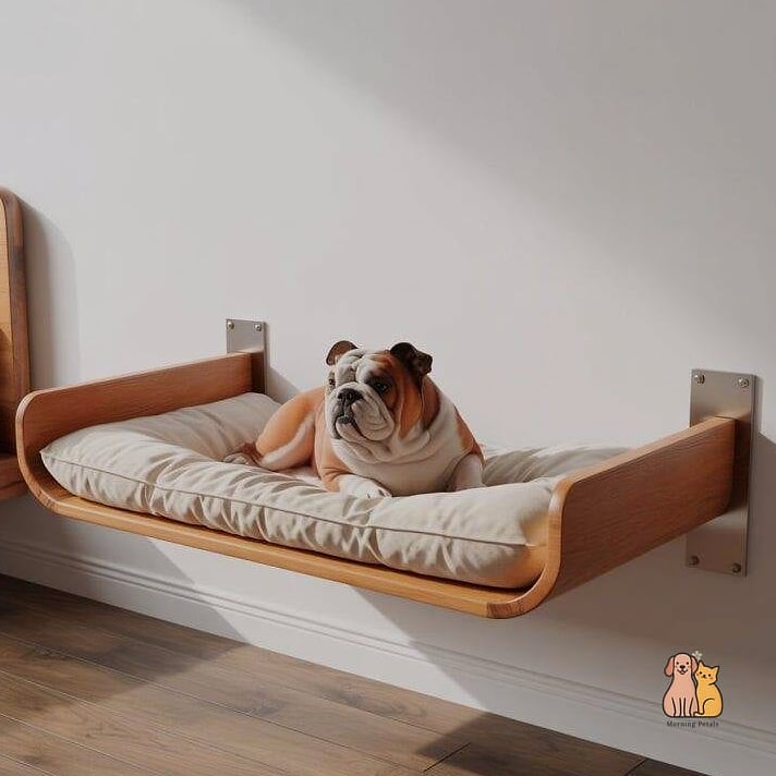 The Wall-Mounted Dog Bunk Bed