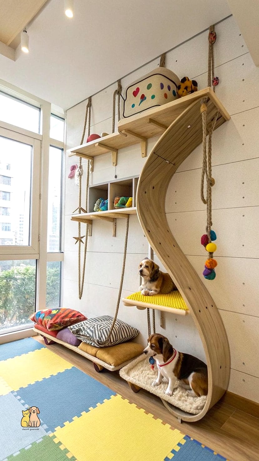 The Wall-Mounted Multi-Level Playground