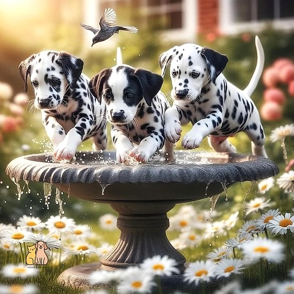 30 Incredible Dalmatian Puppies You Need in Your Life Right Now 9 The Water-Loving Wanderer