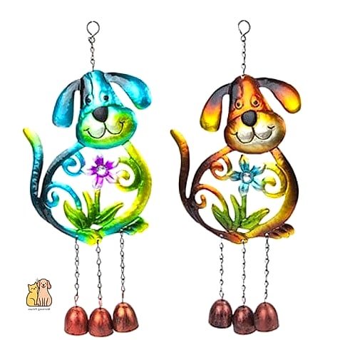 25 Simple Dog Yard Ideas to Try Right Now 18 A Wind Chime or Bell Training Station