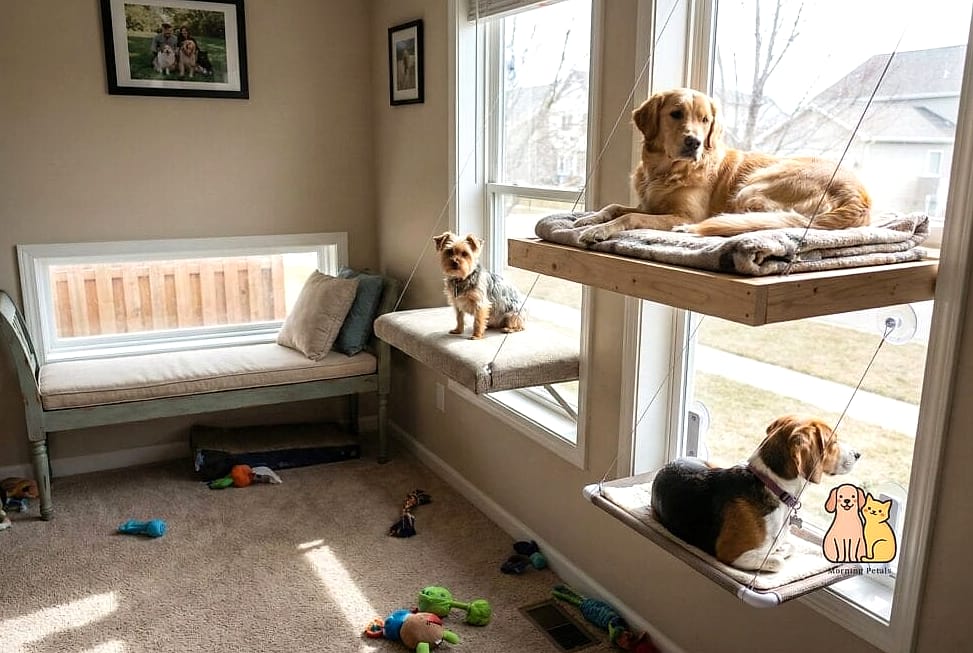 20 Stunning Dog Room Decor Guaranteed to Make You Smile 6 The Window Perch Lounging Spot