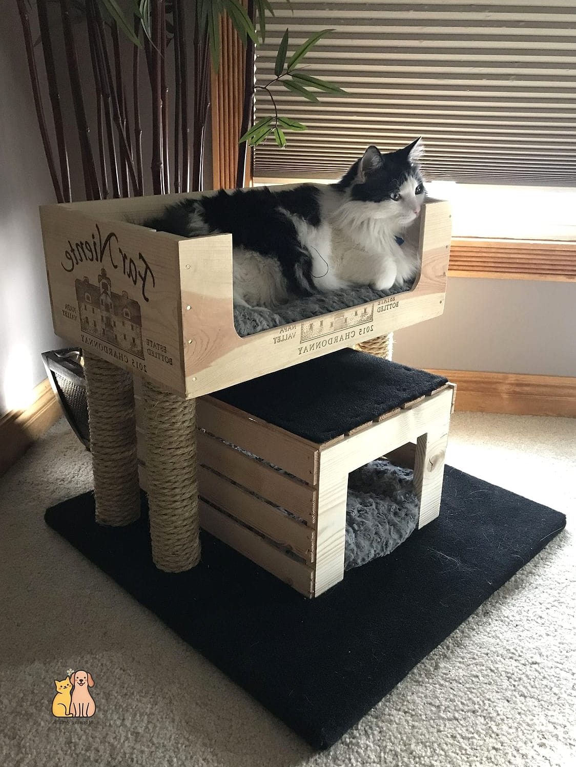 45 Easy Diy Cat Condo to Try Right Now 40 The Wooden Crate Ramp Condo
