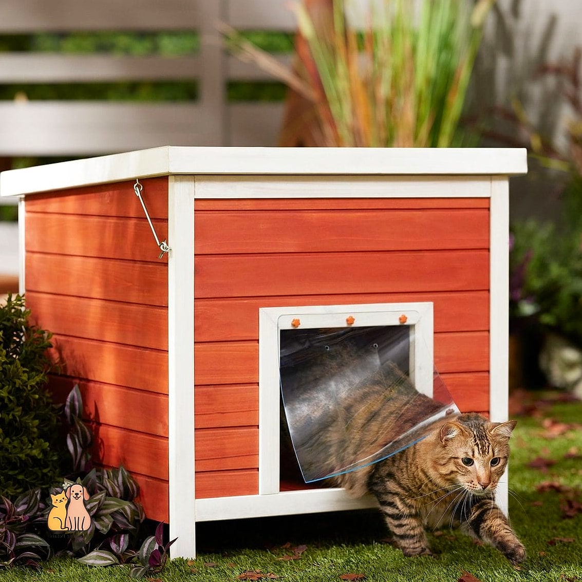 The Wooden A-Frame Cat Run